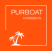 Logo Purboat Karribean orange, organisateur de croisières privées aux Antilles.